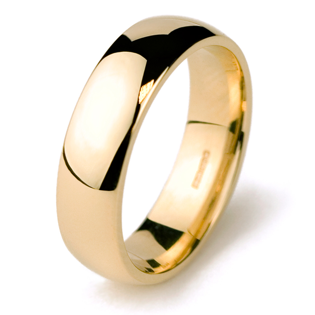 Mens wedding ring 9ct gold